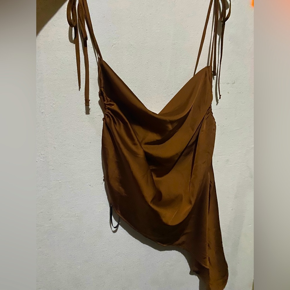 Silk brown blouse